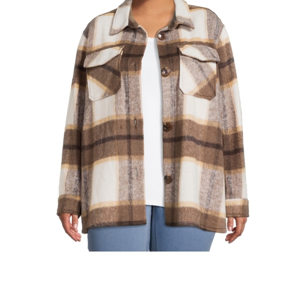 Plaid Shacket Flannel - Picture 3 of 16